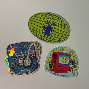 Pack of 3 Dutch Bros Stickers